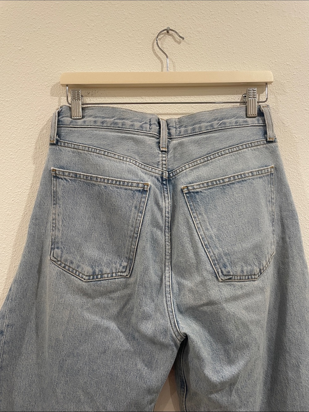 AGOLDE Luna Barrel Leg Jeans Light Wash Size 27 - Picture 10 of 11